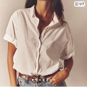 Xirena Classic White Women's Button-Up Shirt size Medium
#classic